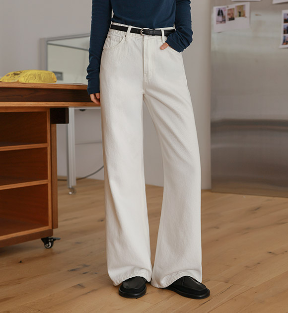 Soft-Fit Hidden-Elastic Waist Wide-Leg Pants