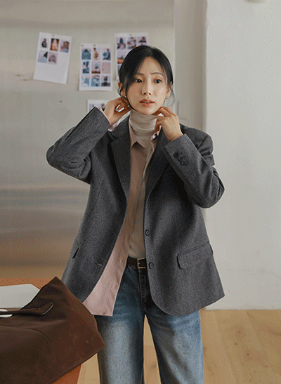 Heritage Herringbone Wool Jacket