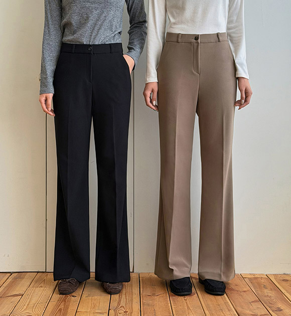 Silhouette Spandex Bootcut Slacks (Basic/Long)