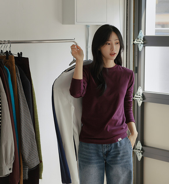[Winter Essential / A Must-Rebuy 🔥] [JUST BETTER] Warm Heat Basic Long-Sleeve Tee