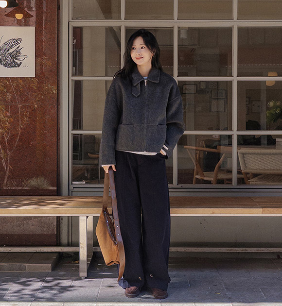 [HANDMADE] Ritz Highneck Handmade Wool Coat