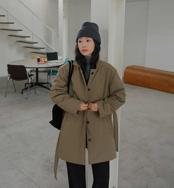 [🍂Classic Padded Jacket/Optimal Half Length][JUST BETTER] London Checkered Half Padded Coat